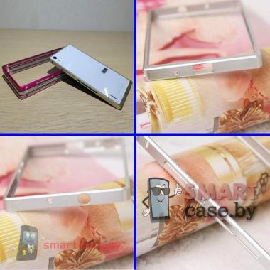 Алюминиевый бампер для Huawei Ascend P7 (серебро)