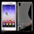 Силиконовая накладка для Huawei Ascend P7 S-Shape (прозрачная)