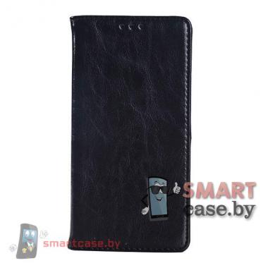 Чехол книжка для Huawei Ascend P8 натуральная кожа Crazy Horse (Черный)