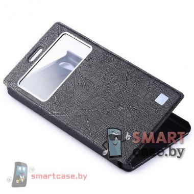 Чехол стенд с окном для Huawei Ascend P7 TakeFans (черный)
