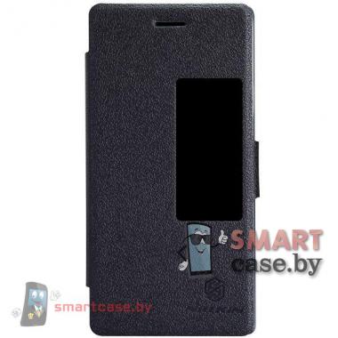 Чехол флип с окном для Huawei Ascend P7 Nillkin (черный)