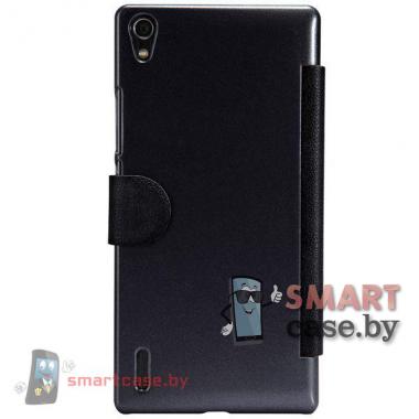 Чехол флип с окном для Huawei Ascend P7 Nillkin (черный)
