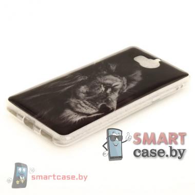 Силиконовый чехол для Huawei Y5 2017 с картинкой (Лев)