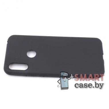 Силиконовый матовый чехол для Huawei Y6 (2019) (MRD-L41) (чёрный)