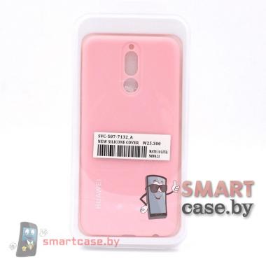 Силиконовый чехол New Silicone Cover для Huawei Mate 10 Lite (розовый)