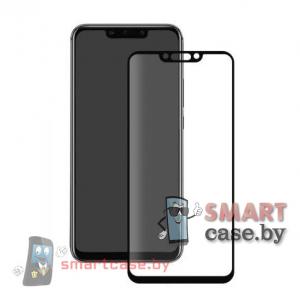 Защитное стекло для Huawei Mate 20 Lite 9H,9D на весь экран с полной проклейкой (Черный)