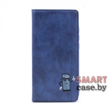 Чехол-книга для Huawei P Smart (2019) PU-кожа гладкая (синий)