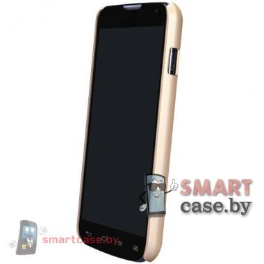 Чехол накладка + пленка для LG L90 D410 Nillkin (золотой)