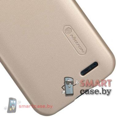 Чехол накладка + пленка для LG L90 D410 Nillkin (золотой)