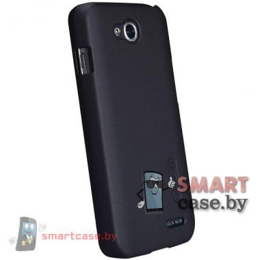 Чехол накладка + пленка для LG L90 D410 Nillkin (Черный)