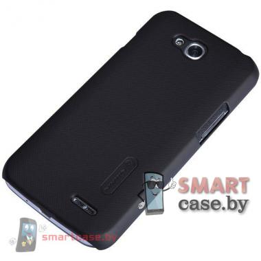 Чехол накладка + пленка для LG L90 D410 Nillkin (Черный)