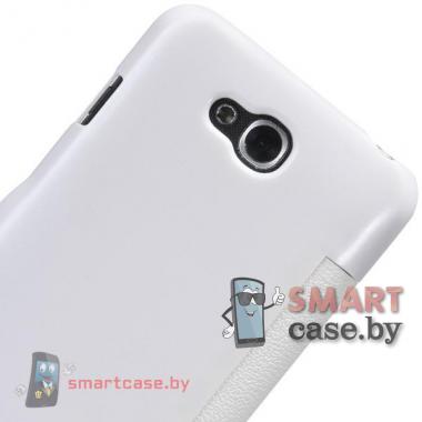 Чехол для LG L90 с окном Nillkin (Белый)