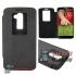 Чехол с окном для LG Optimus G2 Mercury (черный)