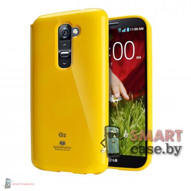Чехол для LG Optimus G2 силиконовый Mercury (желтый)