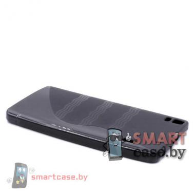 Силиконовый чехол для Lenovo A7000 (K3 Note) S-Shape (черный)