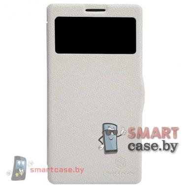 Чехол для Lenovo K910 Vibe Z с окном Nillkin (белый)