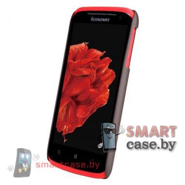Чехол накладка + пленка для Lenovo S820 Nillkin (Розовый)