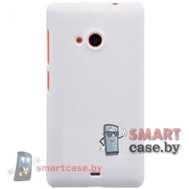 Чехол для Microsoft Lumia 535 Nillkin + пленка (Белый) 