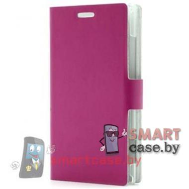 Чехол кошелек для Nokia Lumia 925 натуральная кожа Doormoon (пурпур)