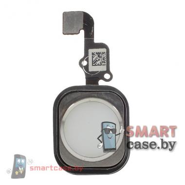 Шлейф кнопки Home + кнопка iPhone 6S / 6S Plus OEM (Серебро)
