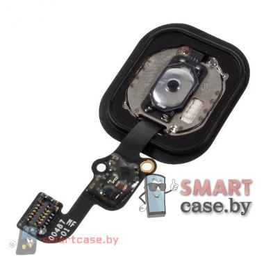 Шлейф кнопки Home + кнопка iPhone 6S / 6S Plus OEM (Серебро)
