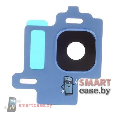 Стекло основной камеры с рамкой Samsung Galaxy S8 G950 OEM (Синий)