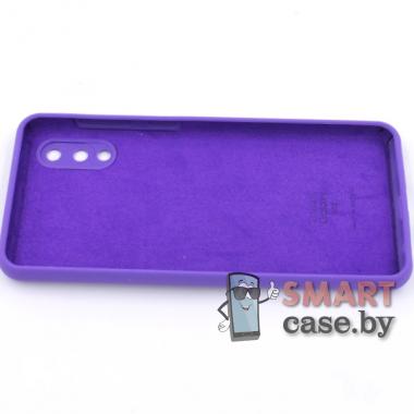 Силиконовый чехол Silicone Case для Samsung Galaxy A02 (Фиолетовый)