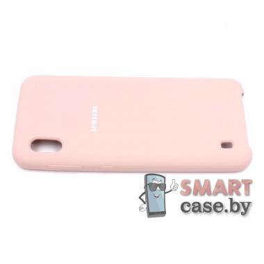 Силиконовый чехол Silicone Cover для Samsung Galaxy A10 (Пудровый)