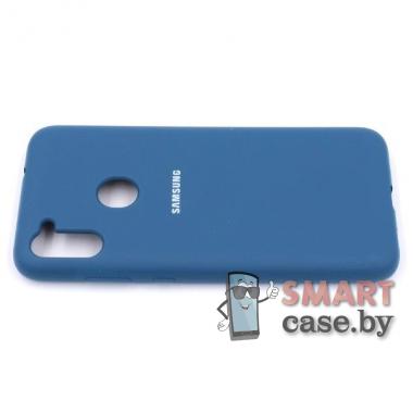 Силиконовый чехол Silicone Cover для Samsung Galaxy A11/M11 (Морская волна)