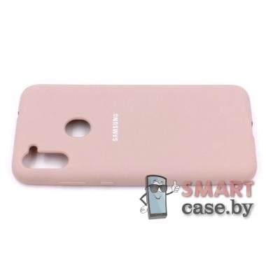 Силиконовый чехол Silicone Cover для Samsung Galaxy A11/M11 (Пудровый)