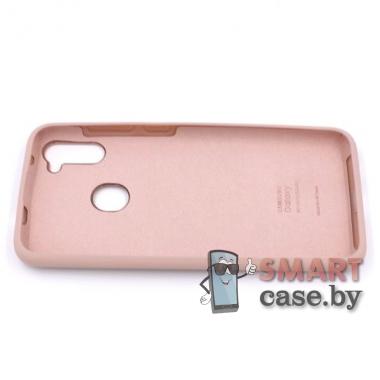 Силиконовый чехол Silicone Cover для Samsung Galaxy A11/M11 (Пудровый)
