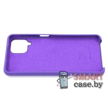 Силиконовый чехол Silicone Cover для Samsung Galaxy A12 (Фиолетовый)