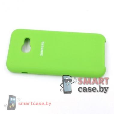 Силиконовый чехол для Samsung Galaxy А320 Silicone Cover (салатовый)