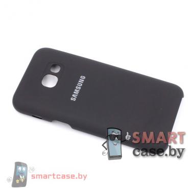 Чехол-накладка для Samsung A3(2017) A320F оригинал(черный)