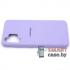 Силиконовый чехол Soft Silicone Cover для Samsung Galaxy A32 4G (Небесный)