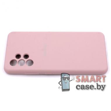 Силиконовый чехол Silicone Case для Samsung Galaxy A32 (Пудровый)