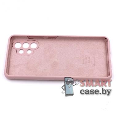Силиконовый чехол Silicone Case для Samsung Galaxy A32 (Пудровый)