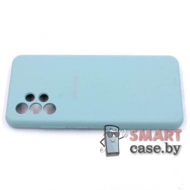 Силиконовый чехол Silicone Case для Samsung Galaxy A32 (Мятный)