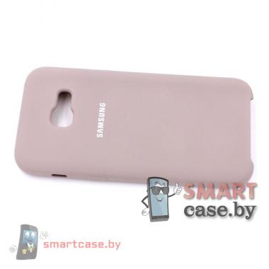 Силиконовый чехол для Samsung Galaxy А320 Silicone Cover (бежевый)