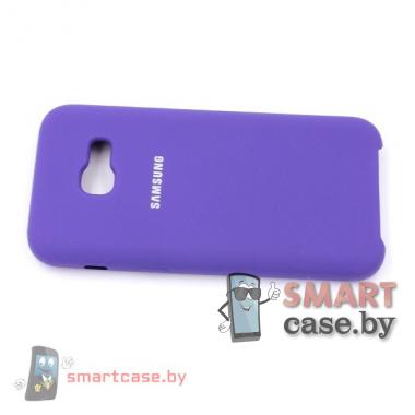 Силиконовый чехол для Samsung Galaxy А320 Silicone Cover (фиолетовый)