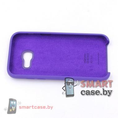 Силиконовый чехол для Samsung Galaxy А320 Silicone Cover (фиолетовый)