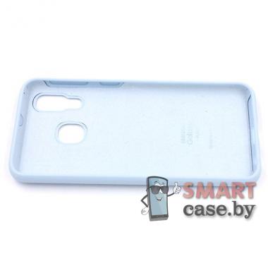 Силиконовый чехол Silicone Case для Samsung Galaxy A40 (Нежно-голубой)
