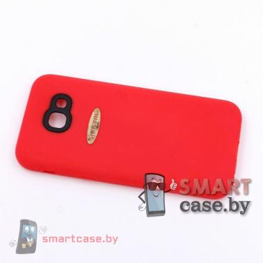 Силиконовый чехол для Samsung Galaxy А520 (красный)