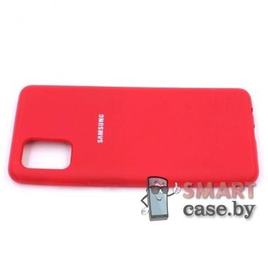 Силиконовый чехол Silicone Cover для Samsung Galaxy A51 (Бордовый)