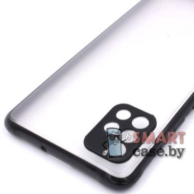 Силиконовый противоударный чехол Matte Case для Samsung Galaxy A51 (Чёрный)