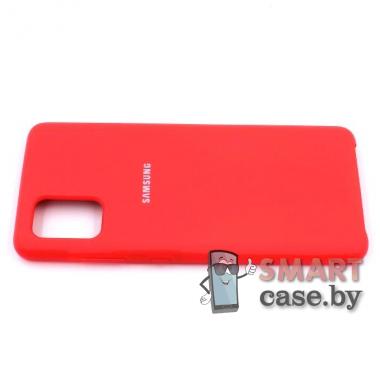 Силиконовый чехол Silicone Cover для Samsung Galaxy A52 (Красный)
