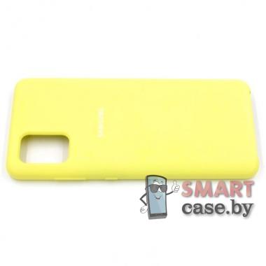 Силиконовый чехол Silicone Cover для Samsung Galaxy A51 (жёлтый)