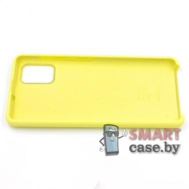 Силиконовый чехол Silicone Cover для Samsung Galaxy A51 (жёлтый)