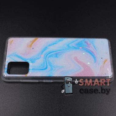 Силиконовый чехол для Samsung Galaxy A51 (Цветные разводы)