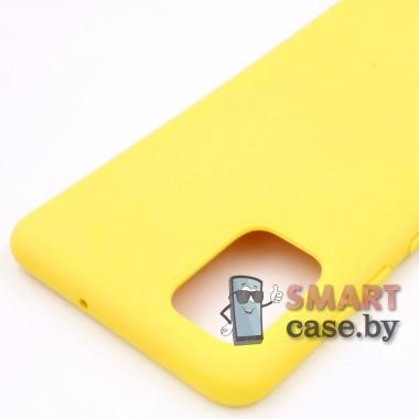 Силиконовый чехол Silicone Cover Soft-touch для Samsung Galaxy A51 (жёлтый)